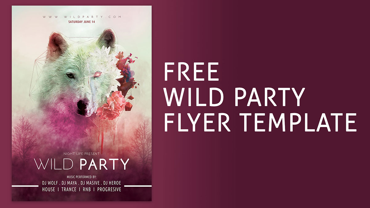 Wild Party Flyer Template